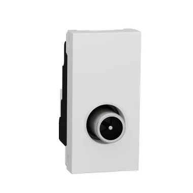 SCHNEIDER NU346118 UNICA SYSTEM+ TV aljzat, 1.5 dB, 1 modulos, fehér SCHNEIDER NU346118 UNICA SYSTEM+ TV aljzat, 1.5 dB, 1 modulos, fehér