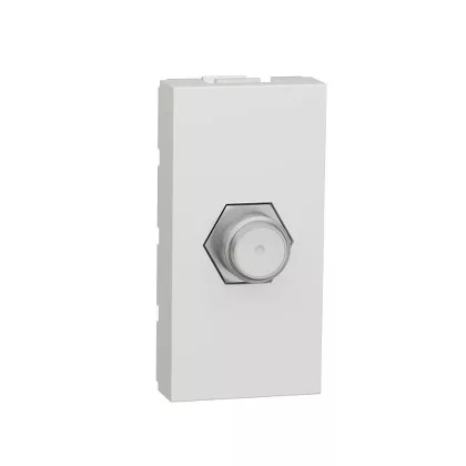   SCHNEIDER NU346818 UNICA SYSTEM+ TV aljzat, F-csatlakozós, 1 modulos, fehér
