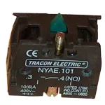   TRACON NYAE101 Érintkező-egység fémalapra szerelt nyomógombokhoz 1×NO, 3 A/400 V