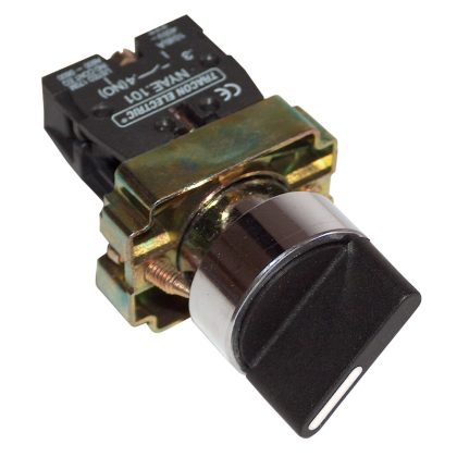   TRACON NYBD53KSTT Tokozott karos kapcsoló, fémalap, háromállású, rugóvissza 2×NO, 3A/230V AC, IP44