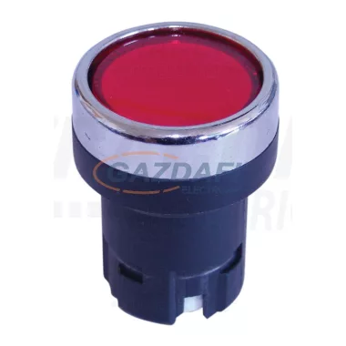 TRACON NYG2-F1 Nyomógomb fej-egység, piros-átlátszó