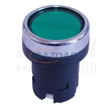 TRACON NYG2-F2 Nyomógomb fej-egység, zöld-átlátszó