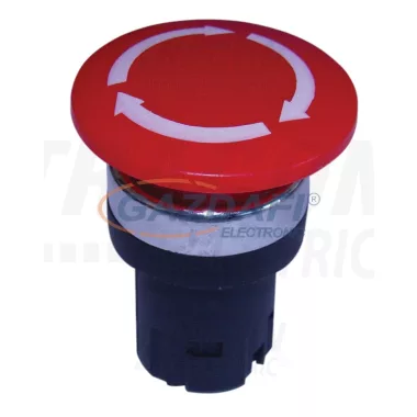 TRACON NYG2-F9 Gombafejű vészgomb fej-egység elfordításos reteszoldással