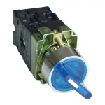   TRACON NYGBK2665KT Tokozott világítókaros kapcsoló, kék, LED, kétáll., izzó n. 1×NC+1×NO, 3A/400V AC, IP44