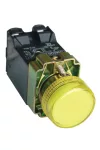 TRACON NYGBV45S Jelzőlámpa, fémalap, sárga, trafóval, izzó nélkül 3A/230V AC, IP42, NYGI6