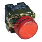   TRACON NYGBV64PT Tokozott jelzőlámpa, fémalapra szerelt, piros 3A/400V AC, IP44, NYGI230