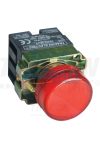 TRACON NYGBV74PT Jelzőlámpa, fémalapra szerelt, piros, előtéttel 3A/230V AC, IP44, NYGI130