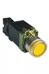 TRACON NYGBW3541S Világító nyomógomb, fémalap, trafóval,sárga,glim,izzó nélk. 1×NO, 3A/230V AC, 6V, IP42