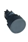 TRACON NYGEA125 Nyomógomb, műanyag testű, fekete 1×CO, 0,4A/400V AC, IP42, d=22mm