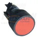   TRACON NYGEA145PT Tokozott nyomógomb, műanyag testű, piros 1×CO, 0,4A/400V AC, IP44, d=22mm
