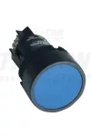 TRACON NYGEA161K Nyomógomb, műanyag testű, kék 1×NO, 0,4A/400V AC, IP42, d=22mm