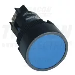   TRACON NYGEA161K Nyomógomb, műanyag testű, kék 1×NO, 0,4A/400V AC, IP42, d=22mm