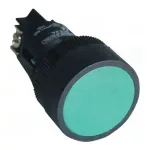   TRACON NYGEH135Z Nyomókapcsoló, műanyag testű, zöld 1×CO, 0,4A/400V AC, IP42, d=22mm