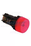 TRACON NYGEV454PT Tokozott jelzőlámpa, műanyag testű, piros 0, 4A/400V AC, d=22mm, IP44, NYGI230