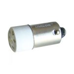 TRACON NYGL-ACDC230W LED bec indicator alb 230V AC/DC, Ba9s