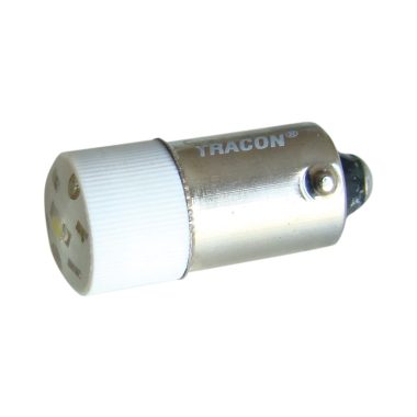 TRACON NYGL-ACDC230W LED-es jelzőizzó, fehér 230V AC/DC, Ba9s