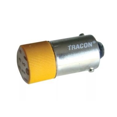 TRACON NYGL-ACDC230Y LED bec indicator galben 230V AC/DC, Ba9s