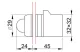 TRACON NYLBV855S Jelzőlámpa, műanyag testű, sárga, transzformátorral 0,4A/230V AC, d=22mm, IP42, NYGI6