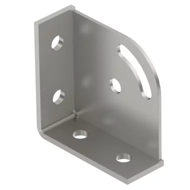 OBO 1124796 GMS 6 KD A2 Csomóponti háromszög 90°, 6 furattal 104x104x43x5mm