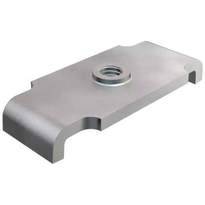 OBO 1146335 T 6012 M4 G csúszóanya, csavar nélkül, galvanikusan horganyzott, DIN EN 12329 