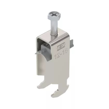   OBO 1186310 kengyeles bilincs 2-férőhelyes 12-16mm rozsdamentes acél A2 1.4301 felületkezelés nélkül, utókezelt