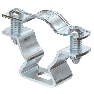 OBO 1362718 ASL 733 25 FT távtartó kengyel, hosszanti perforációval, merítetten tűzihorganyzott, DIN EN ISO 1461  20-25mm