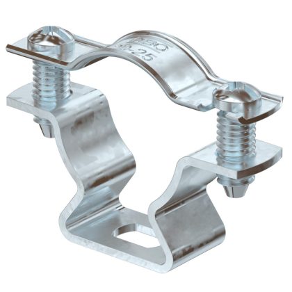   OBO 1362718 ASL 733 25 FT távtartó kengyel, hosszanti perforációval, merítetten tűzihorganyzott, DIN EN ISO 1461  20-25mm