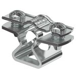   OBO 1362804 ASL 733 10 ALU távtartó kengyel, hosszanti perforációval,   8-10mm