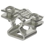   OBO 1362976 ASL 733 10 A2 távtartó kengyel, hosszanti perforációval,   8-10mm