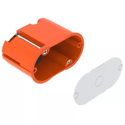   OBO 2003834 HG 45-WAD-LD kettes szerelvénydoboz fedéllel huzatmentes, üreges fal