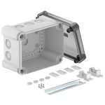   OBO 2005096 X10 R LGR-TR Junction box with transparent cover, 2069 rail 190x150x125mm