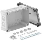   OBO 2005104 X25 R LGR-TR Junction box with transparent cover, 2069 rail 286x202x125mm