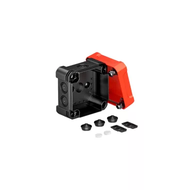 OBO 2005148 X04 SW-RO Cutie de joncțiune cu capac roșu 114x114x78mm