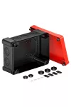 OBO 2005164 X25 SW-RO Leágazódoboz piros fedéllel  286x202x125mm