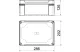 OBO 2005502 X25C R LGR Üres doboz 2069 sínnel  286x202x125mm