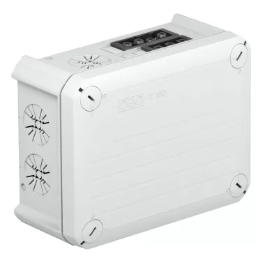 OBO 2007844 Junction box with Wiel connection sleeve 3s3p + 1s4p 150x116x67mm