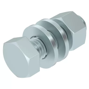 OBO 3163165 Hexagonal screw with nut and waschers M12x40 acél tűzihorganyzott