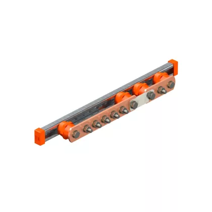 OBO 5015870 1802 DC 5+1 CU potenciálkiegyenlítő-sín (EPH), BigBar/5+1 csatlakozással CU,  