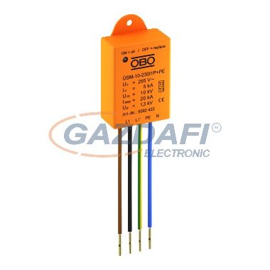 OBO 5092422 ÜSM-10-230I1P+PE Túlfeszültség-védelmi eszköz LED-es világításhoz, 1 fázisú