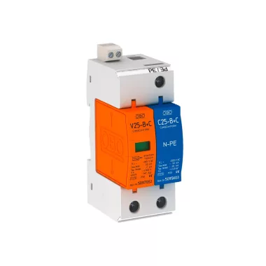 OBO 5094444 CombiController V25 1+1 kapcsolású kivitel, távjelzé 280V