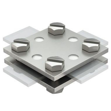 OBO 5314574 keresztösszekötő betétlemez nélkül 30mm rozsdamentes acél A4 1.4401