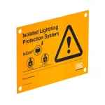   OBO 5408059 isCon HWS EN Figyelmeztető tábla obo iscon-rendszer 150x100mm sárga