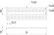 OBO 6045073 kábeltálca, teng. szabv. szer. Material thickness 1.25mm 15x75x2000 acél merítetten tűzihorganyzott