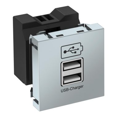 OBO 6105304 MTG-2UC2.1 AL1 USB töltő 2,1 A töltőárammal 45x45mm
