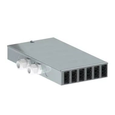 OBO 6107984 UVS-WIN F6S6W padló alatti elosztó 1x fix betáp, 12x WINSTA