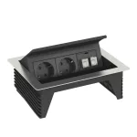   OBO 6116802 DBK2-D3 D2S2K Deskbox, nyitható, asztallapba szerelhető