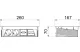 OBO 6116810 DBK2-M4H D2S2K Deskbox, nyitható, asztallapba szerelhető