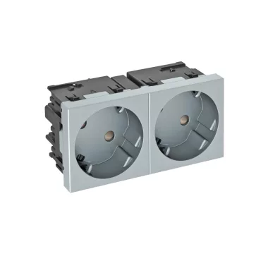 OBO 6120493 STD-D3SC AL2 Csatlakozóaljzat 33°, kettes védőérintkezős, Connect 45