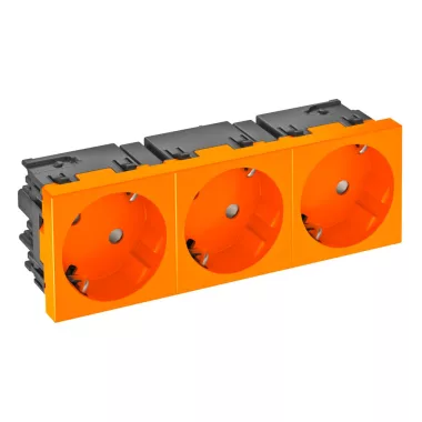 OBO 6120505 STD-D3SC ROR3 Csatlakozóaljzat 33°, hármas védőérintkezős, Connect 45