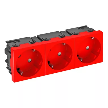 OBO 6120509 STD-D3SC SRO3 Csatlakozóaljzat 33°, hármas védőérintkezős, Connect 45